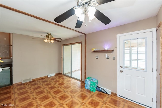 29431 Fairway Blvd, Willowick, OH 44095 - entryway featuring healthy amount of natural light and ceiling fan