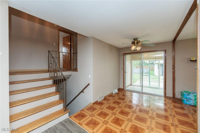 29431 Fairway Blvd, Willowick, OH 44095 - interior space featuring ceiling fan and stairs