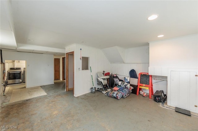 29431 Fairway Blvd, Willowick, OH 44095 - garage featuring washer / dryer and recessed lighting