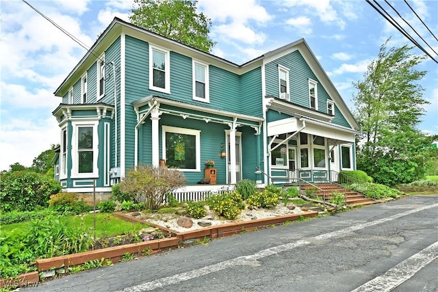 8273 Warren Meadville Rd, Kinsman, OH 44428 - view of front of property with a porch