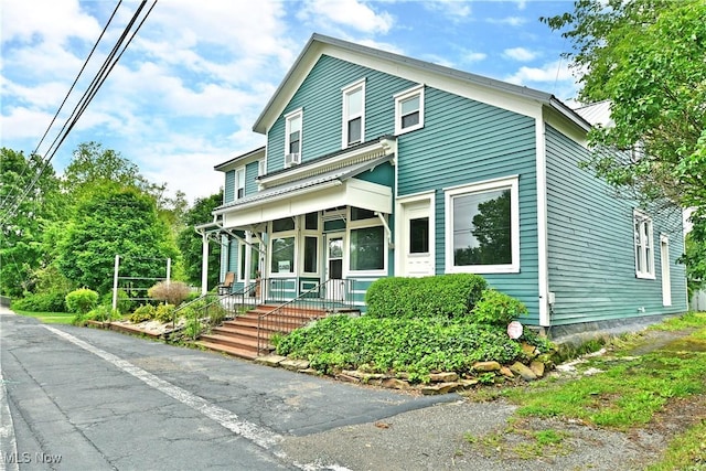 8273 Warren Meadville Rd, Kinsman, OH 44428 - view of front of home with metal roof