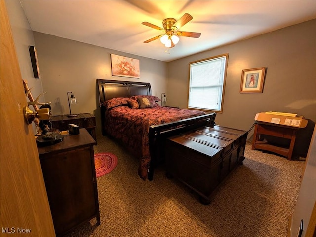 46340 Township Rd Unit 1208, Coshocton, OH 43812 - bedroom featuring carpet floors and a ceiling fan