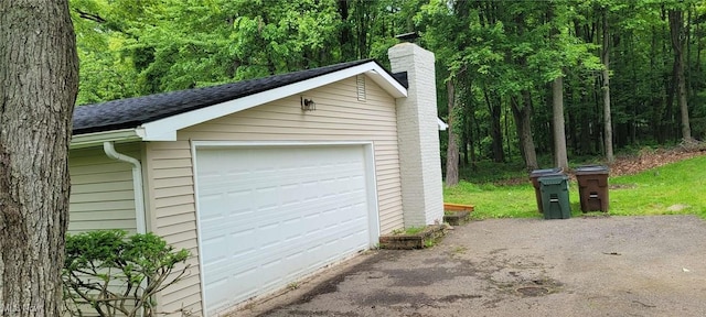 445 Houghton Rd, Sagamore Hills, OH 44067 - detached garage with a view of trees