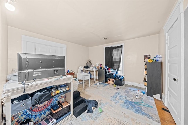 832 Wellman Ave SE, Massillon, OH 44646 - office area with baseboards and light wood-style floors