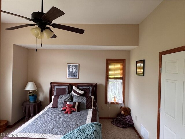 617 Wedgewood Way Unit 617, Millersburg, OH 44654 - bedroom featuring carpet flooring, baseboards, and ceiling fan