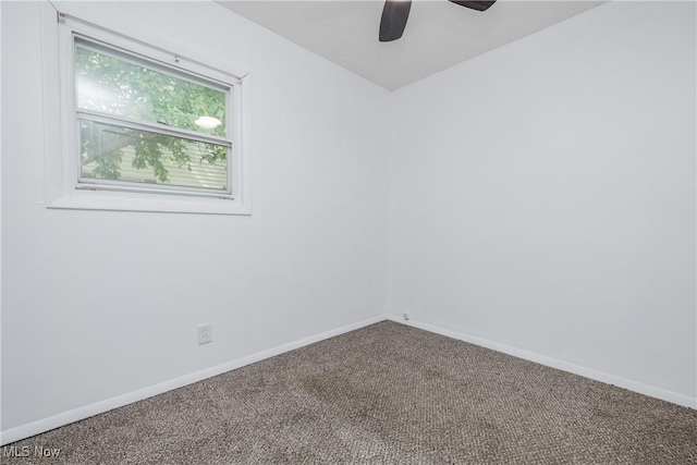 2226 Martha Ave NE, Canton, OH 44705 - carpeted empty room featuring ceiling fan and baseboards
