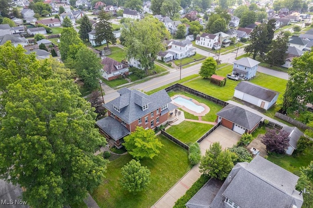 1520 Liberty St, Parkersburg, WV 26101 - aerial view of residential area featuring a pool area