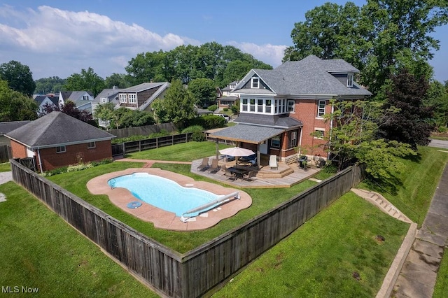 1520 Liberty St, Parkersburg, WV 26101 - view of swimming pool featuring a patio and outdoor dining area