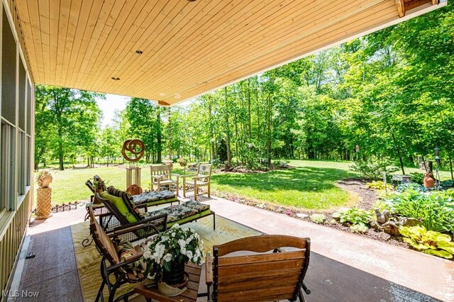 24416 Mountz Rd, Homeworth, OH 44634 - view of patio with view of scattered trees
