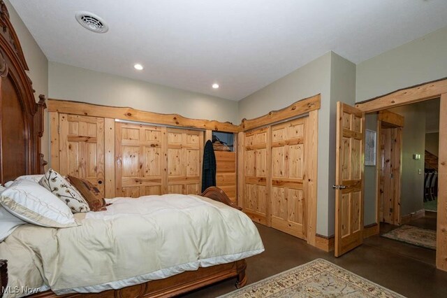 24416 Mountz Rd, Homeworth, OH 44634 - bedroom featuring concrete flooring and recessed lighting