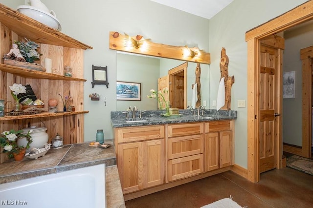 24416 Mountz Rd, Homeworth, OH 44634 - full bath with double vanity and a bath