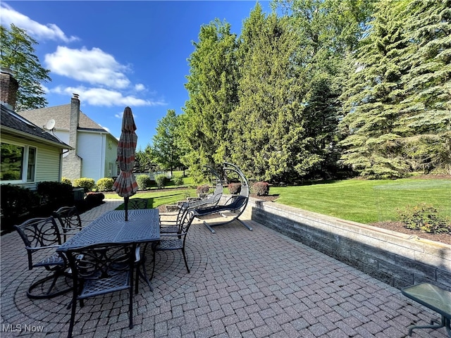 12701 Gordon St, North Royalton, OH 44133 - view of patio featuring outdoor dining area