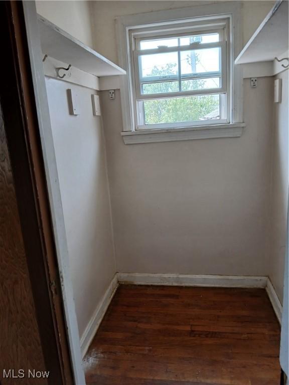 230 E 211th St, Euclid, OH 44123 - mudroom with dark wood-style flooring and baseboards