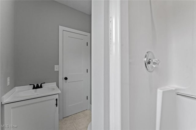 3371 Padanarum Rd, Geneva, OH 44041 - bathroom with vanity and tile patterned floors