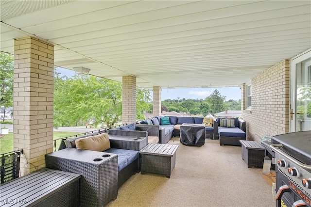 525 Hill Blvd, East Liverpool, OH 43920 - view of patio / terrace with an outdoor hangout area and area for grilling