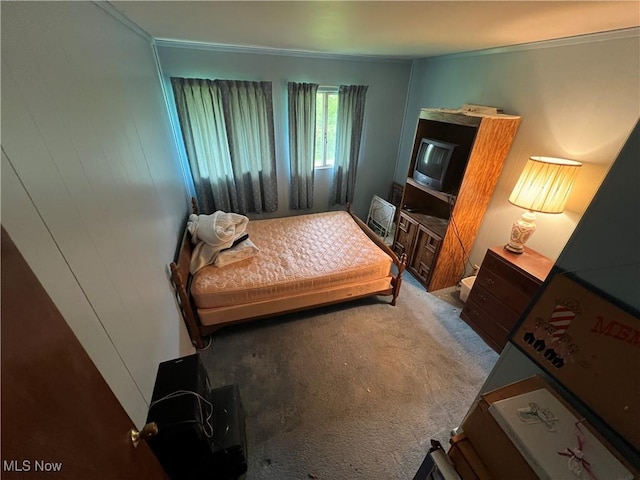 156 Andover Rd, Woodsfield, OH 43793 - carpeted bedroom featuring crown molding