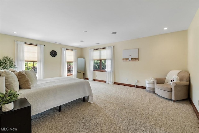 5495 Meese Rd NE, Louisville, OH 44641 - carpeted bedroom featuring multiple windows, baseboards, and recessed lighting