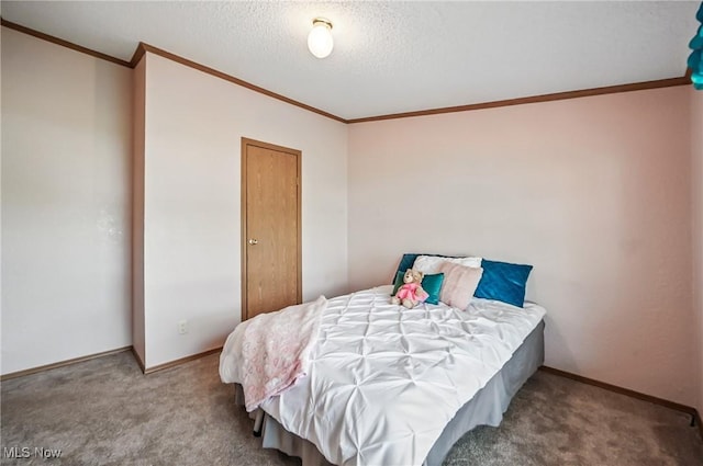 1270 S Lincoln Ave Unit A, Salem, OH 44460 - carpeted bedroom featuring ornamental molding and baseboards