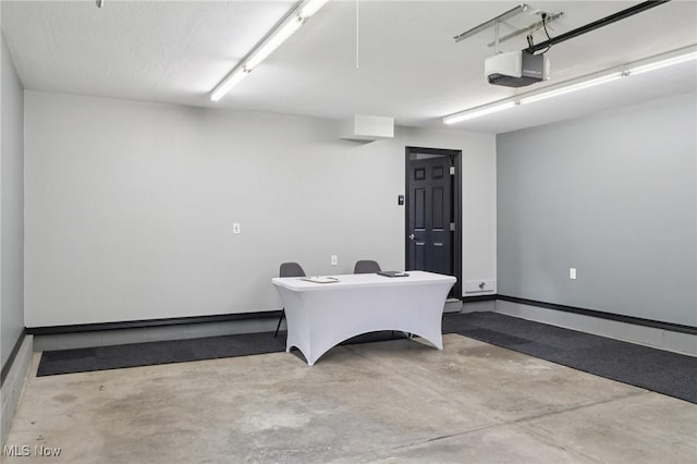 322 N Bayshore Dr Unit 3, Columbiana, OH 44408 - office featuring concrete floors, a garage, and baseboards