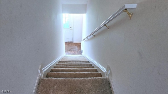 28360 Center Ridge Rd Unit 218, Westlake, OH 44145 - stairs featuring baseboards and carpet floors