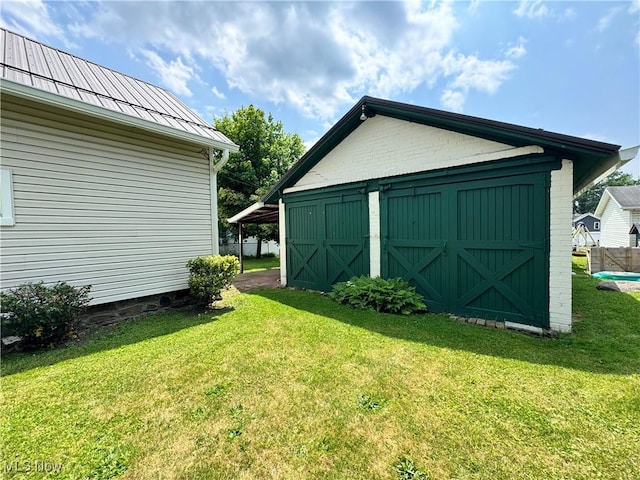 99 W Martin St, East Palestine, OH 44413 - garage with a storage unit