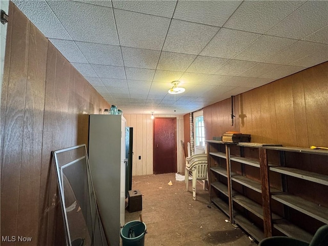 99 W Martin St, East Palestine, OH 44413 - interior space with wooden walls
