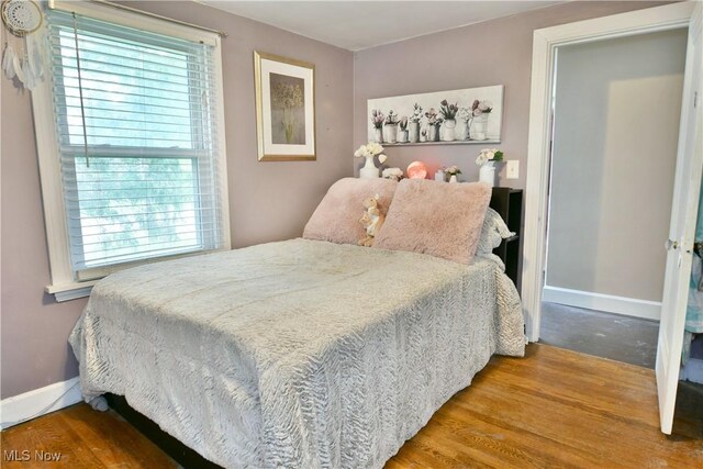 3053 E Market St, Warren, OH 44483 - bedroom featuring multiple windows, wood finished floors, and baseboards