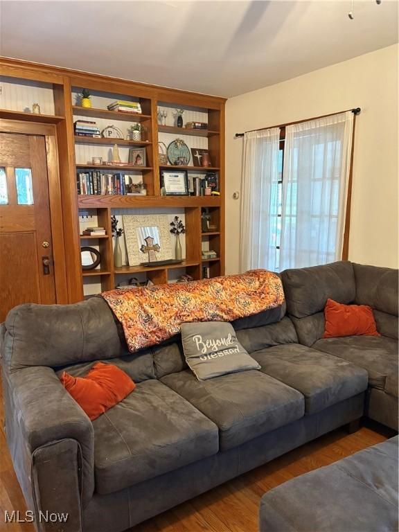 803 N 7th St, Cambridge, OH 43725 - living area with wood finished floors and plenty of natural light