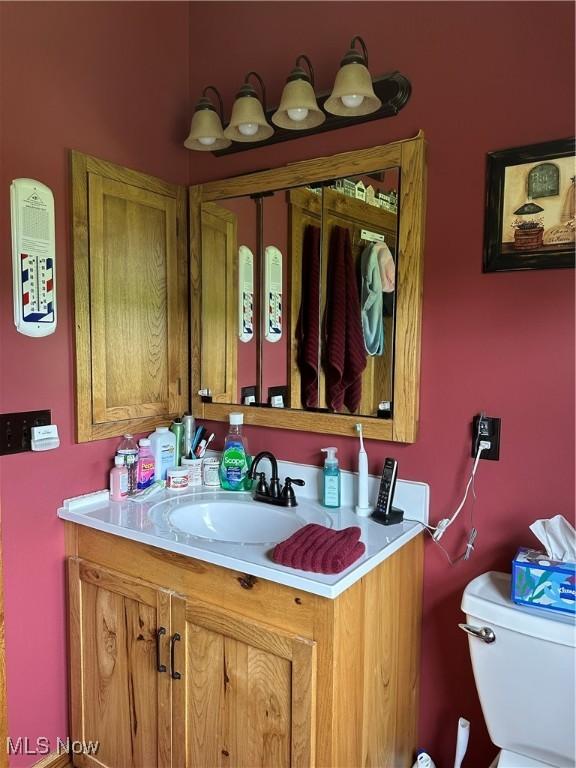 51001 Run Rd, Beallsville, OH 43716 - half bathroom with vanity and toilet
