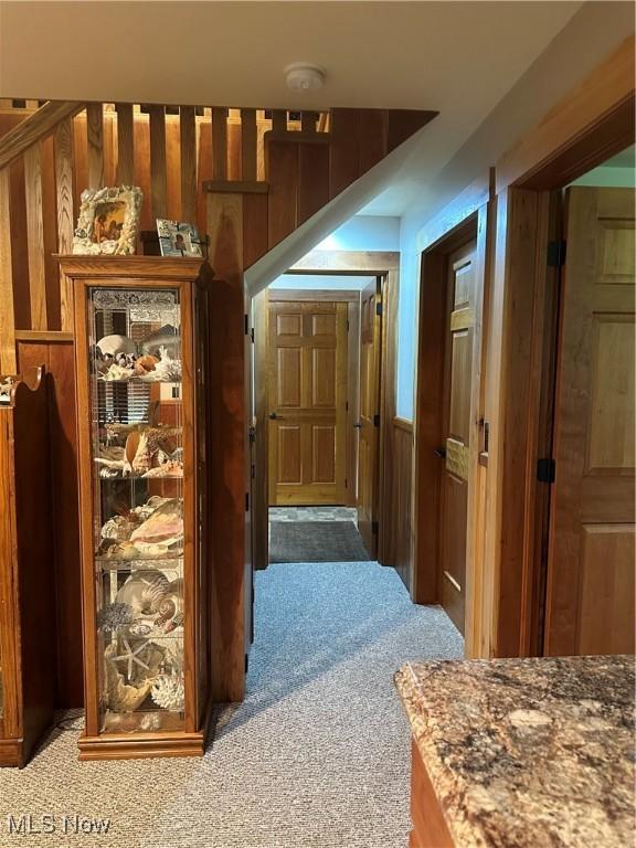 51001 Run Rd, Beallsville, OH 43716 - hallway featuring carpet floors