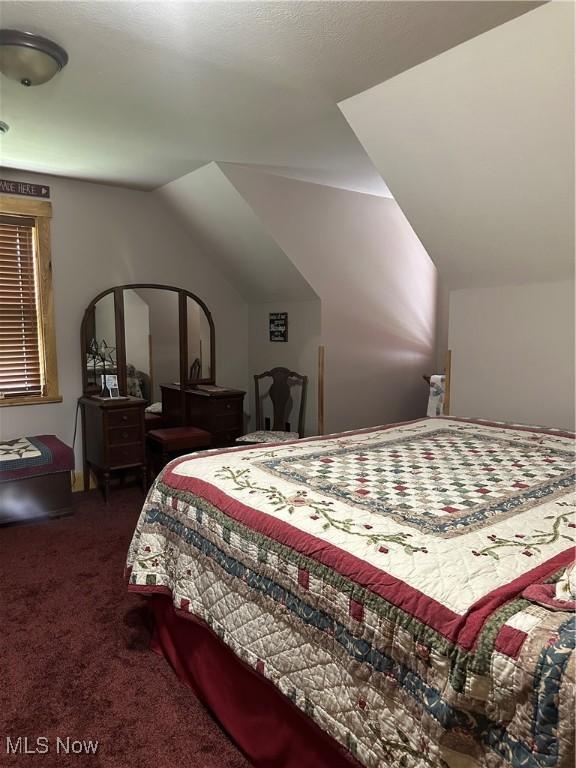 51001 Run Rd, Beallsville, OH 43716 - carpeted bedroom featuring lofted ceiling