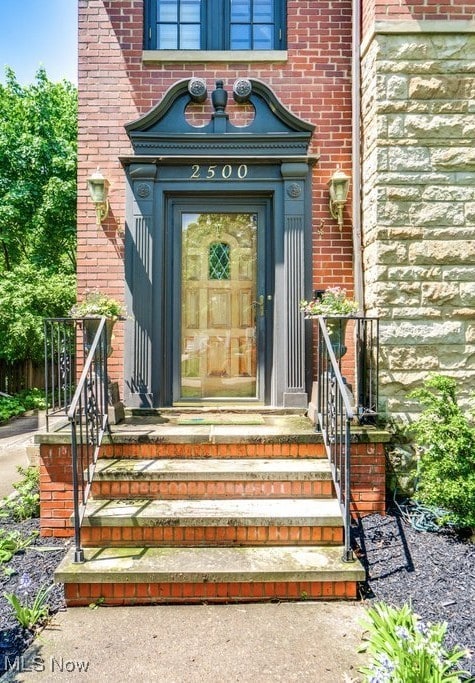 2500 Eaton Rd, University Heights, OH 44118 - view of exterior entry with brick siding