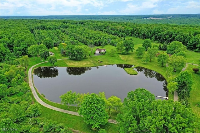 6416 Wilson Sharpsville Rd, Fowler, OH 44418 - drone / aerial view of a heavily wooded area and a nearby body of water