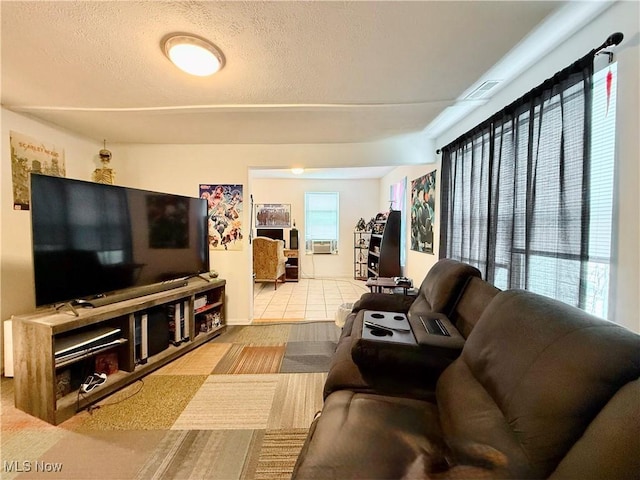 2007 Washington Blvd, Belpre, OH 45714 - living room with a textured ceiling and cooling unit