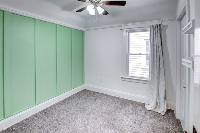 2577 Idlewood Rd, Cleveland Heights, OH 44118 - carpeted spare room with healthy amount of natural light, a ceiling fan, and baseboards