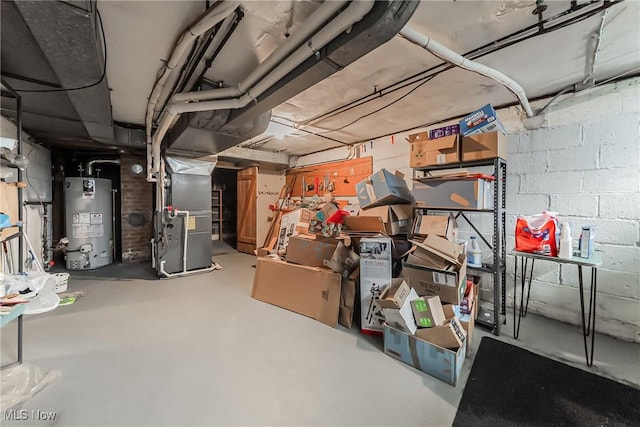 23903 E Baintree Rd, Beachwood, OH 44122 - unfinished below grade area featuring gas water heater and heating unit