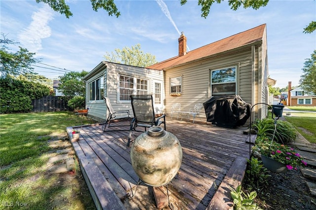 23903 E Baintree Rd, Beachwood, OH 44122 - deck with area for grilling