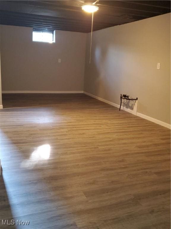 7007 Biddulph Rd, Brooklyn, OH 44144 - below grade area featuring baseboards and wood finished floors