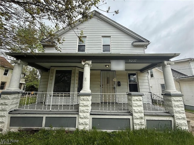 5237 Milo Ave, Maple Heights, OH 44137 - view of front of house with covered porch
