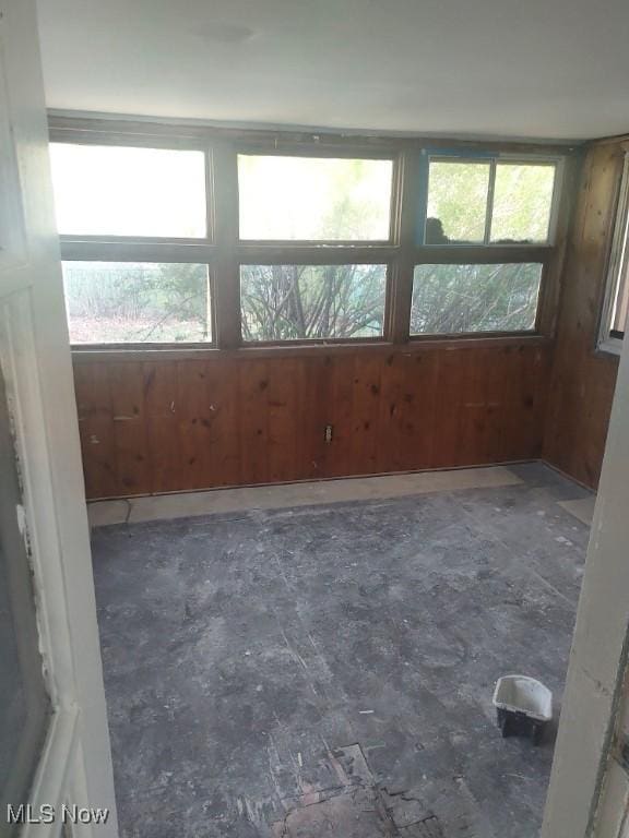 16109 Delrey Ave, Cleveland, OH 44128 - empty room featuring plenty of natural light and wooden walls