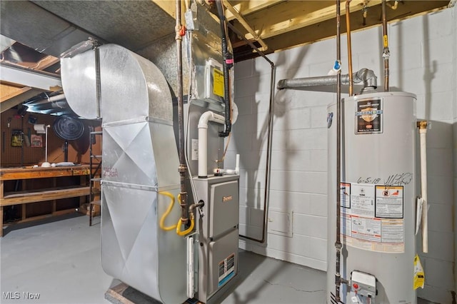 525 Cynthia Dr, Campbell, OH 44405 - utilities with water heater and heating unit