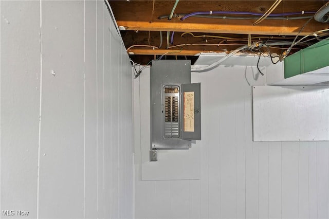 525 Cynthia Dr, Campbell, OH 44405 - below grade area with electric panel