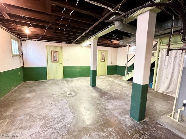 808 Gilbert Ave, Follansbee, WV 26037 - below grade area featuring stairs