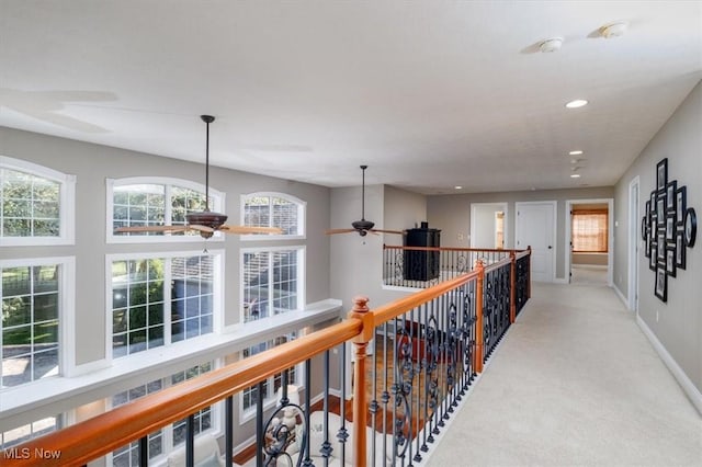 4679 Paxton Rd, Copley, OH 44321 - corridor featuring recessed lighting and carpet floors