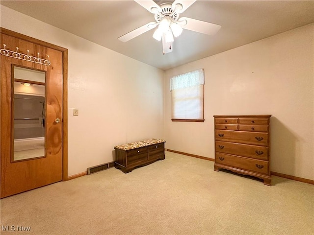 195 Fairlawn Ave, Niles, OH 44446 - bedroom featuring carpet floors, baseboards, and a ceiling fan