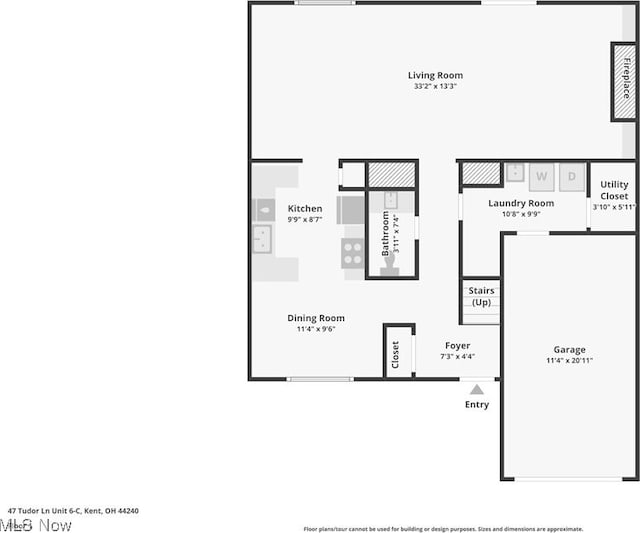 47 Tudor Ln Unit 6C, Kent, OH 44240 - room layout