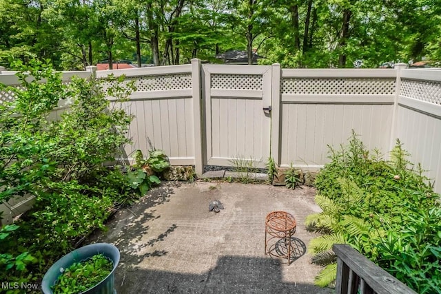 3888 Lake Run Blvd, Stow, OH 44224 - view of patio with view of wooded area