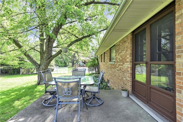 321 Justo Ln, Seven Hills, OH 44131 - view of patio featuring outdoor dining area