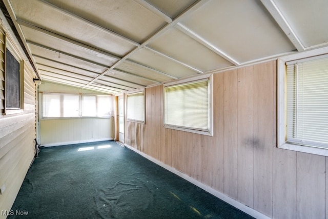 24120 Sherborne Rd, Bedford Heights, OH 44146 - unfurnished sunroom featuring vaulted ceiling
