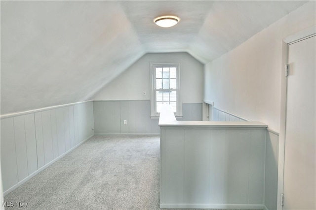 859 Gary Ave, Girard, OH 44420 - bonus room with vaulted ceiling, carpet, and a wainscoted wall